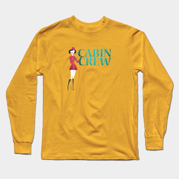 Cabin Crew Long Sleeve T-Shirt by parazitgoodz